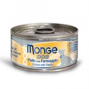 Monge鮮味雞肉系列狗罐頭- 雞肉拼芝士口味95g