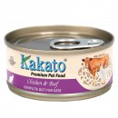 Kakato卡格全營養貓罐頭 - 雞肉、牛肉70g