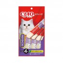 CIAO貓小食-雞肉+松葉蟹果凍片15g x4條裝[TSC-124]