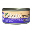 Kakato 三文魚、雞 罐頭170g