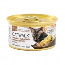 CATWALK貓主食罐頭 - 鰹吞拿魚+青口80g