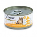 Salican 100%全天然貓主食罐-白肉吞拿魚鯷魚啫喱85g(橙)