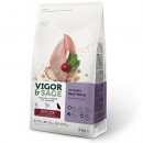 Vigor&Sage無穀物黃芪抗衰老老犬糧(新鮮火雞肉&綠茶)2kg