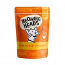 Meowing Heads無穀物成貓用主食濕包-93%放養雞肉&草飼牛100g