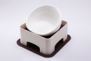 小型陶瓷寵物碗連台(可調整斜度)