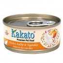 Kakato卡格全營養貓罐頭 - 雞、扇貝、蔬菜70g