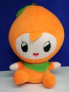 台灣水果系列毛毛發聲玩具-橘子(橙)