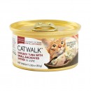 CATWALK貓主食罐頭 - 鰹吞拿魚+小鯷魚80g