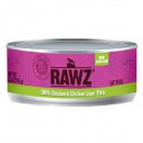 RAWZ全貓主食肉醬罐頭-96%雞肉、雞肝155g
